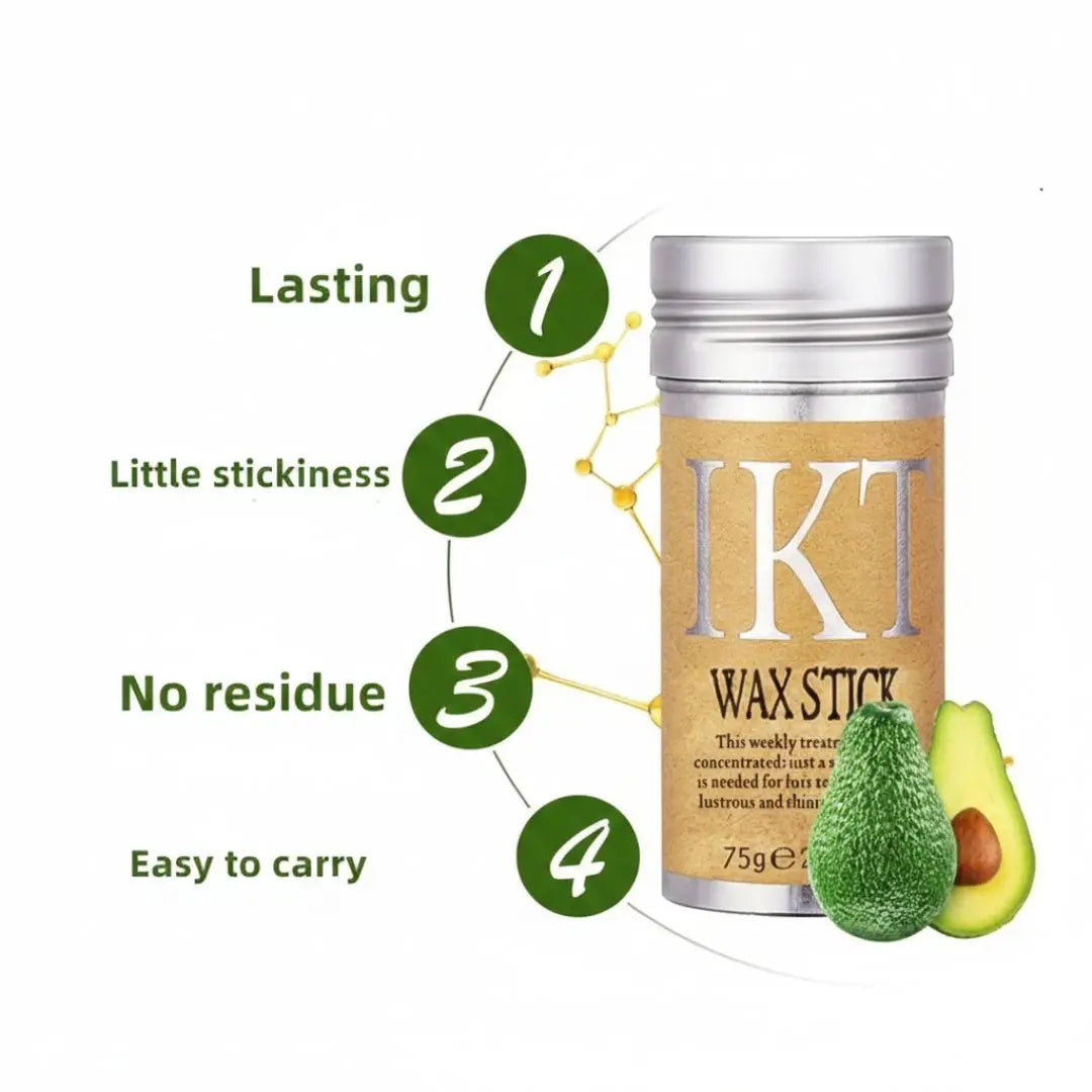 IKT Hair Wax Stick – Flyaway & Frizz Control | Long-Lasting Natural Finish (75g)