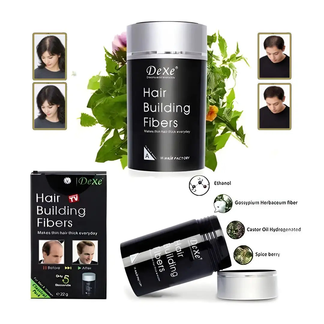 DeXe Hair Building Fibers – Instant Hair Thickening Powder
